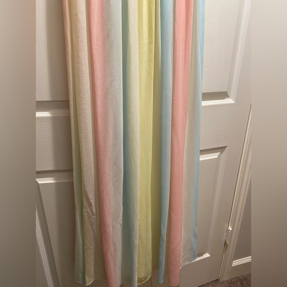 Long maxi spring colors dress. Maternity perfect or Gender reveal. - Picture 6 of 9